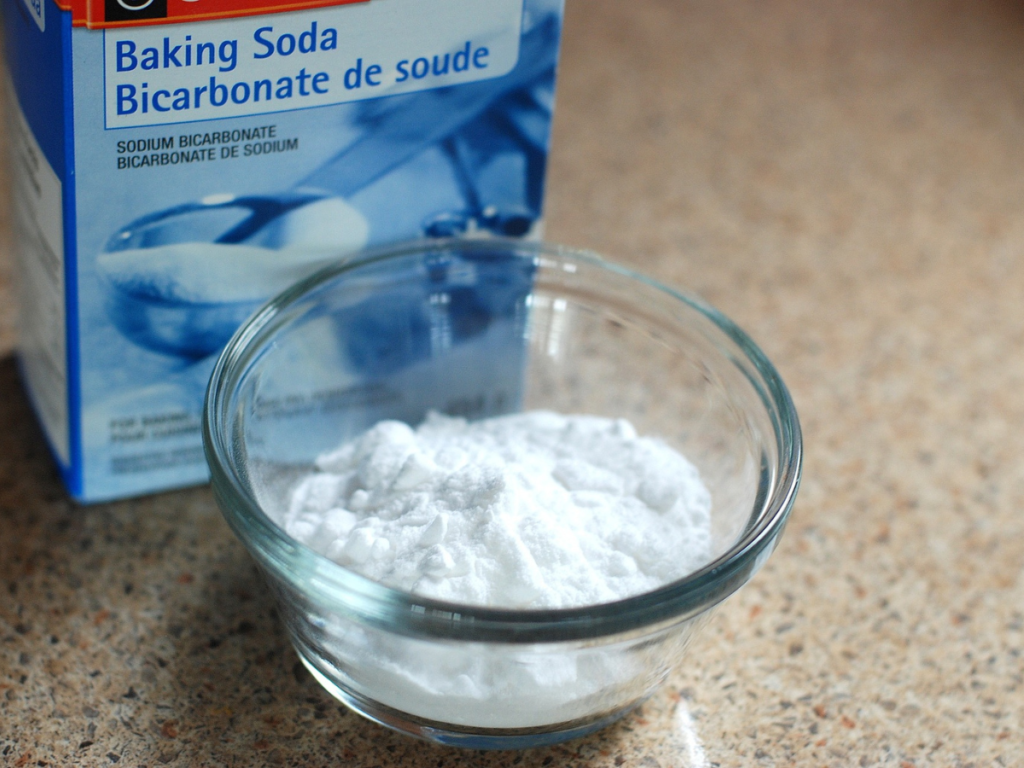 An image of baking soda in a bowl