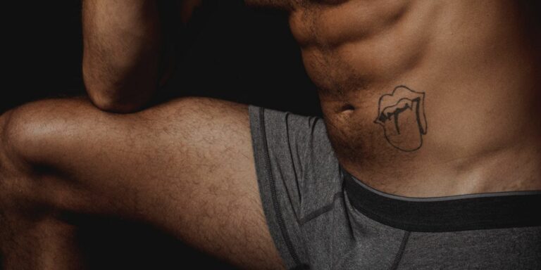 Man wearing a boxer brief